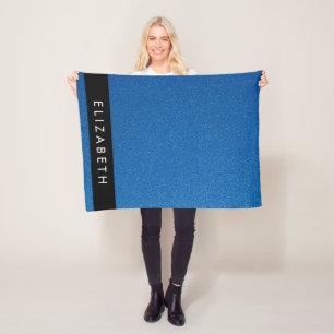 Couverture Polaire Parties scintillant bleue, Arrière - plan Parties 