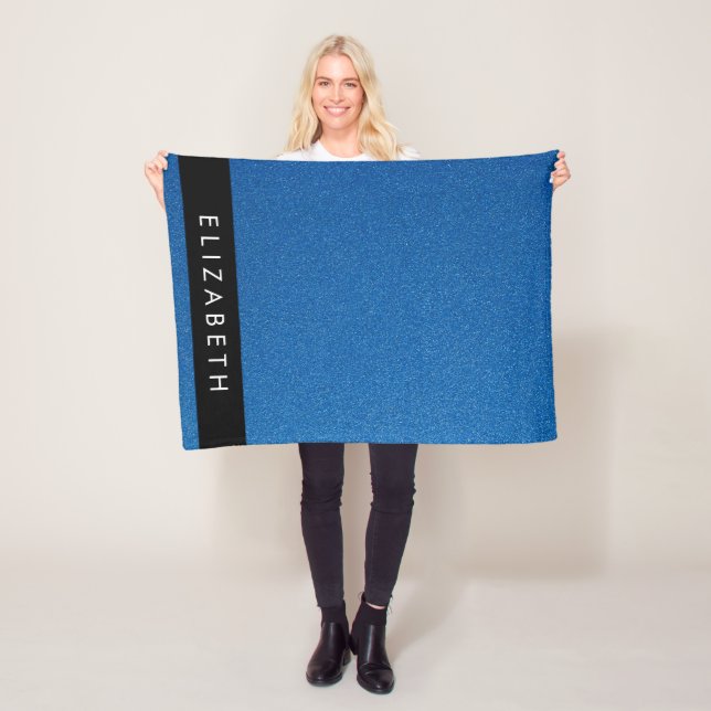 Couverture Polaire Parties scintillant bleue, Arrière - plan Parties  (En situation)