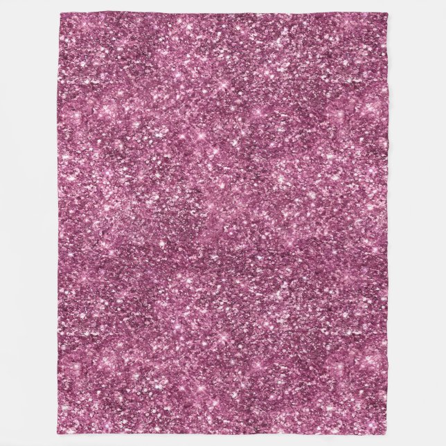 Couverture Polaire Parties scintillant Boysenberry Pink Glitz (Devant)