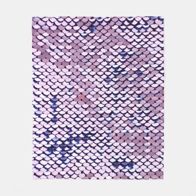 Couverture Polaire Parties scintillant de paillettes vives ultraviole (Devant)