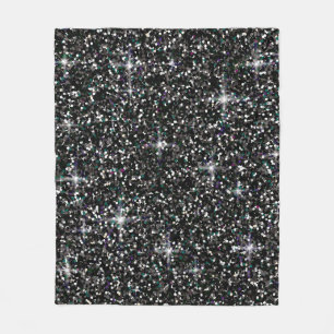 Couverture Polaire parties scintillant irisée noire