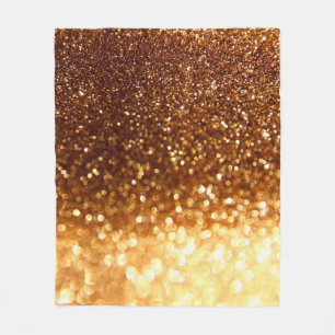 Couverture Polaire Parties scintillant lumière dorée