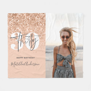 Couverture Polaire parties scintillant moderne chic à 30 ans 