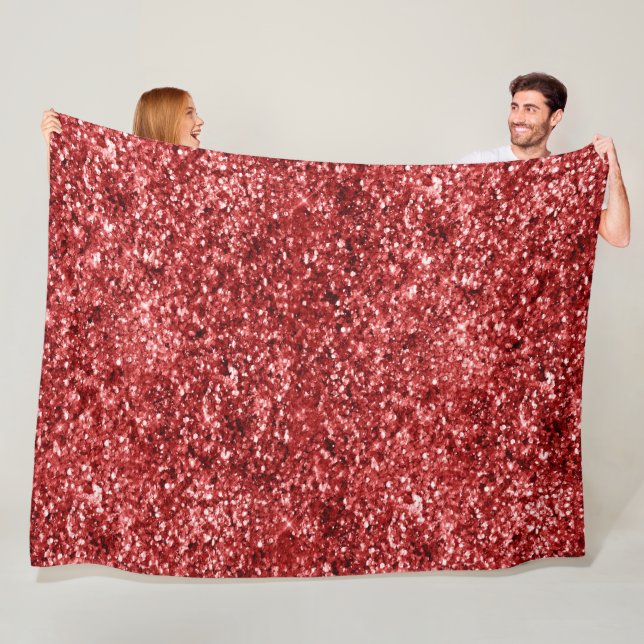 Couverture Polaire Parties scintillant Red Sparkle (En situation)