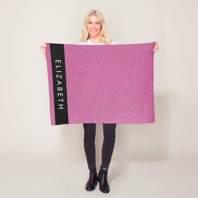 Couverture Polaire Parties scintillant rose, Arrière - plan Parties s (En situation)