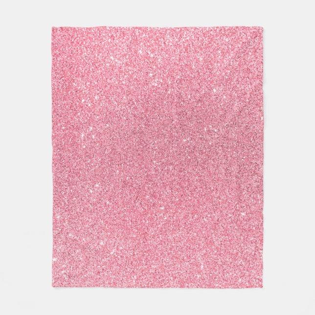 Couverture Polaire Parties scintillant rose, texture abstraite de Noë (Devant)