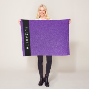 Couverture Polaire Parties scintillant violette, Arrière - plan Parti