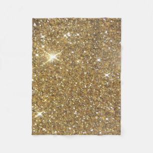 Couverture Polaire Parties scintillantes de luxe d'or - image