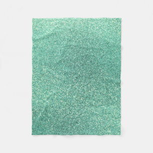 Couverture Polaire Parties scintillantes de vert de Seafoam