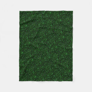 Couverture Polaire Parties scintillantes foncées de vert vert