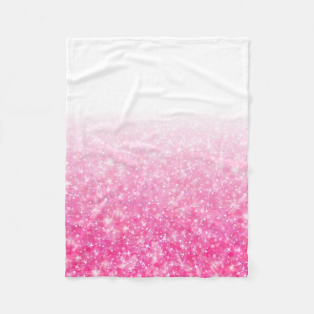 Couverture Polaire Parties scintillantes roses scintillantes Ombre de (Devant)
