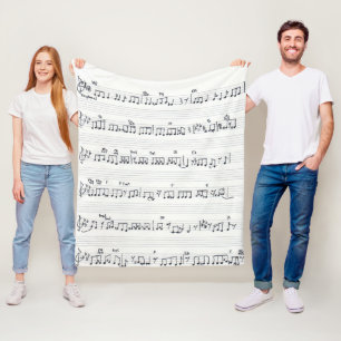 Couverture Polaire Partition manuscrite Musique Conserve De La Chanso