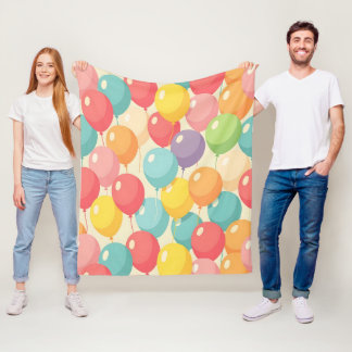 Couverture Polaire Party balloons in different colors