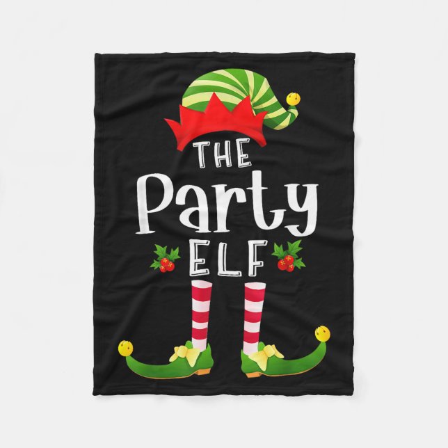 Couverture Polaire Party Christmas Elf Matching Pajama X-mas Party  (Devant)
