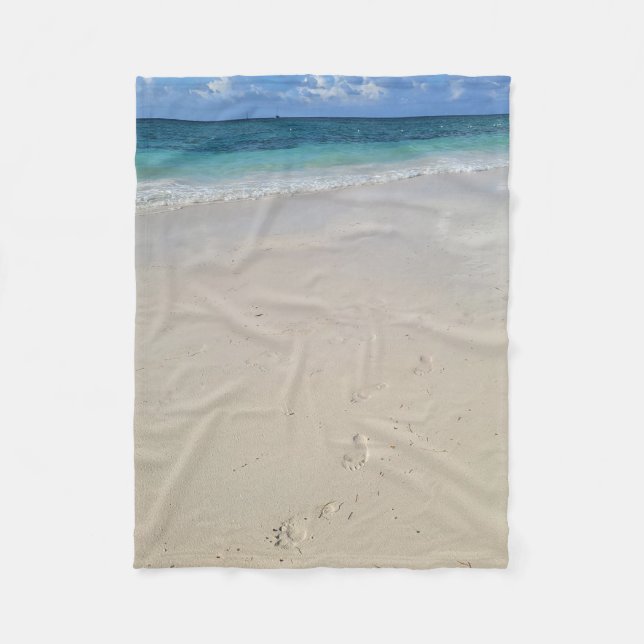 Couverture Polaire Pas dans le Sable : Confort Côtier (Devant)