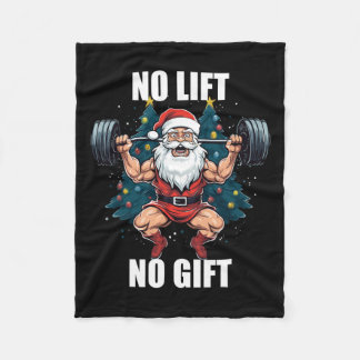Couverture Polaire Pas d'ascenseur Pas de cadeau Père Noël Gym Bodybu
