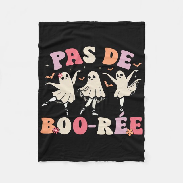 Couverture Polaire Pas De Boo-rée Ghost Byllet Dancer Halloween Dance (Devant)