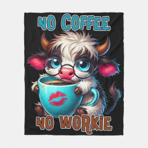 Couverture Polaire Pas de café, pas de travail 
