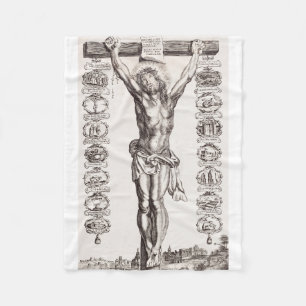 Couverture Polaire Passion de Jésus crucifixion du Christ