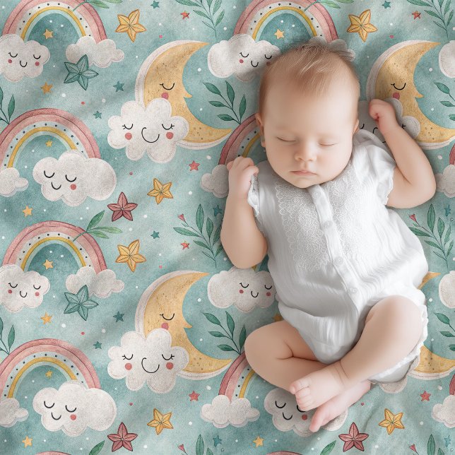 Couverture Polaire Pastel Baby Blanket cadeau confortable avec Sky Ma (Pastel Baby Blanket Cozy Gift with Sky Magic)