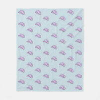 Pastel Blue Lilac Cowgirl Rodeo Motif