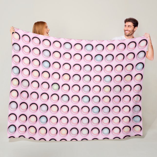 Couverture Polaire Pastel de Candy Dots (En situation)