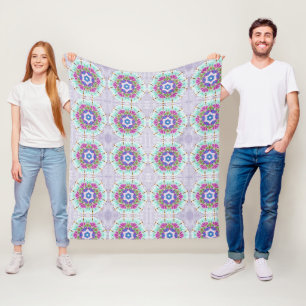 Couverture Polaire Pastel Kaleidoscope