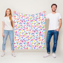 Pastel mignon et coloré Motif de coeur Girly Kawaï