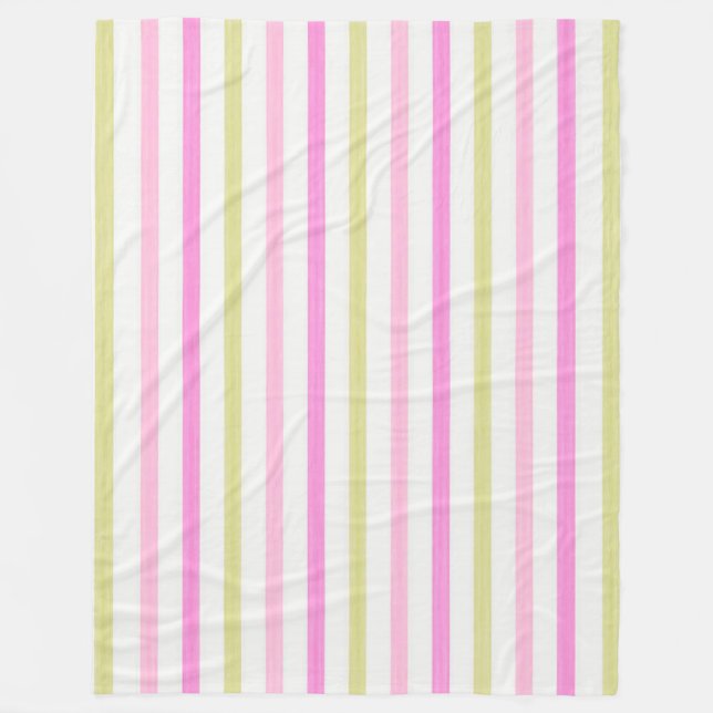 Couverture Polaire Pastel Stripes (Devant)
