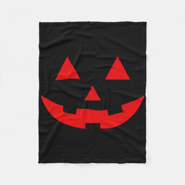 Couverture Polaire Pastèque simple Jack-o'-lantern Halloween d'été (Devant)