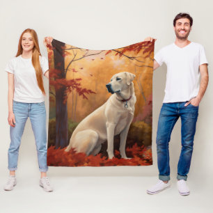Couverture Polaire Pasteur anatolien en automne Feuilles automne Insp