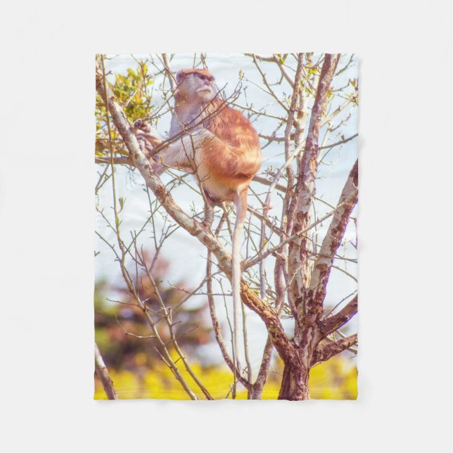 Couverture Polaire Patas est au sommet d'un arbre (Devant)