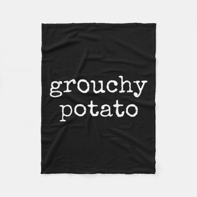 Couverture Polaire Patate Douce Et Patate Grognon (Devant)