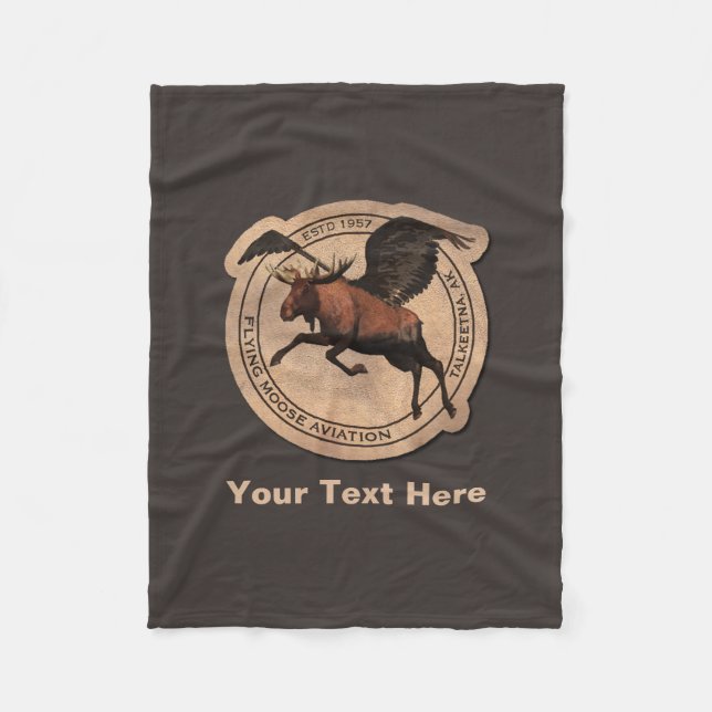 Couverture Polaire Patch Aviation Moose Volant (Devant)