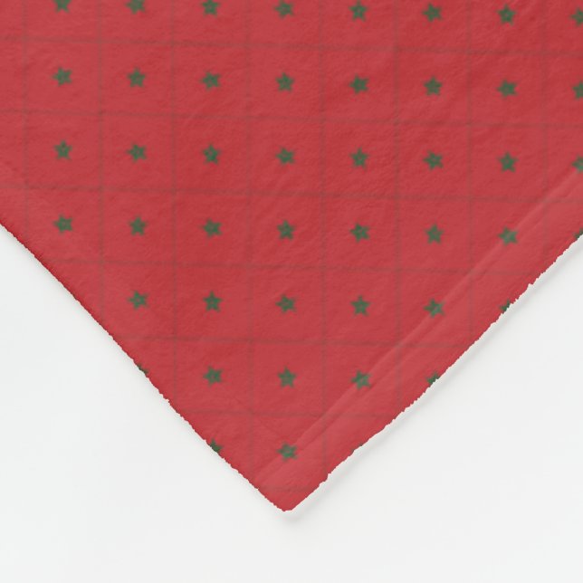 Couverture Polaire Patchwork Maroc Motif Drapeau (Coin)