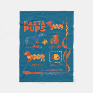 Couverture Polaire Pâtes P Chien Drôle Dachshund Chien Pâtes Foodie C
