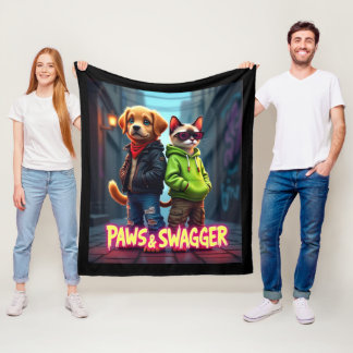 Couverture Polaire Pâtes & Swagger™ Élégante Vêtements pour animaux d