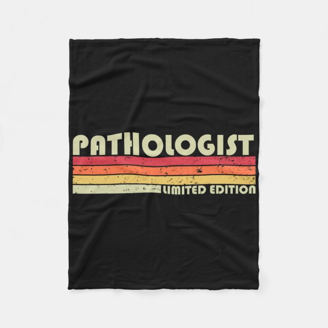 Couverture Polaire Pathologiste Drôle de titre de profession d'annive (Devant)