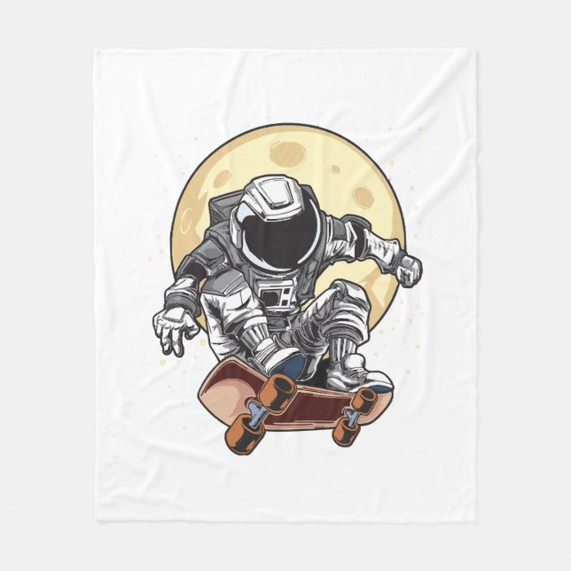 Couverture Polaire Patin Astronaute (Devant)
