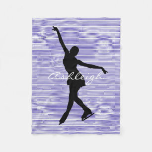 Couverture Polaire Patinage artistique de glace Design de patinage po