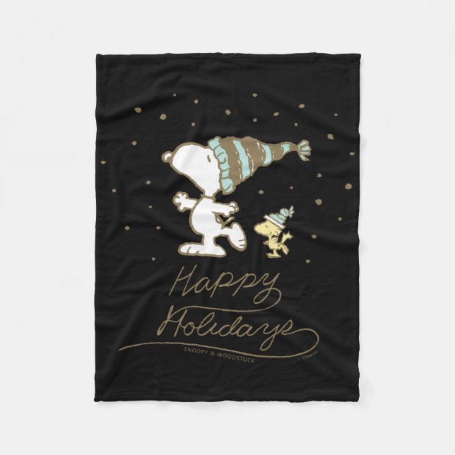 Couverture Polaire Patinage d'hiver Peanuts  (Devant)