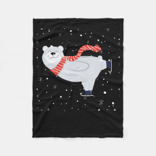 Couverture Polaire Patinage sur glace sur les ours polaires à Noël