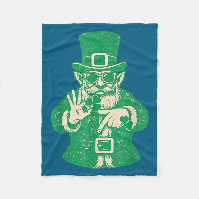 Couverture Polaire Patricks Day, Leprechauns Funny 6 Meme Gift Men, W (Devant)