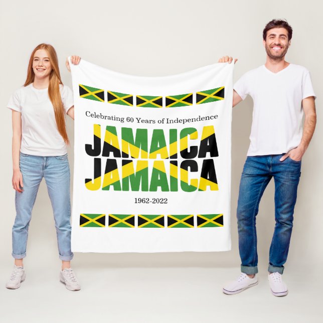 Couverture Polaire Patriotique JAMAICA JAMAICA (En situation)
