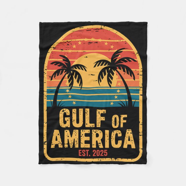 Couverture Polaire Patriotique Trump Palms Beach Vacances Golfe D'Usa (Devant)