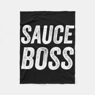 Couverture Polaire Patron de sauce Chef BBQ Cuisine Humoristiquea 