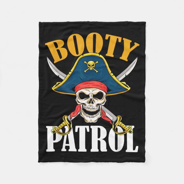 Couverture Polaire Patrouille de butin Pirate Halloween (Devant)