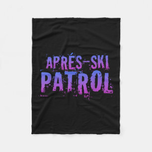 Couverture Polaire Patrouille de ski d'Apres - 80s Vintage