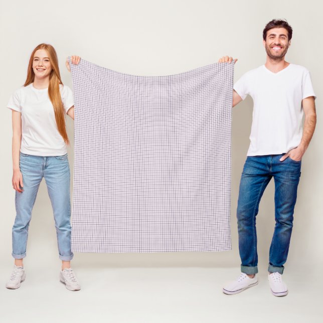 Couverture Polaire Pattern Violet White Dark (En situation)