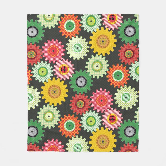 Couverture Polaire Patterned Gears (Devant)